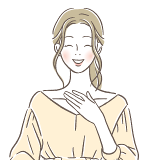 笑っている女性