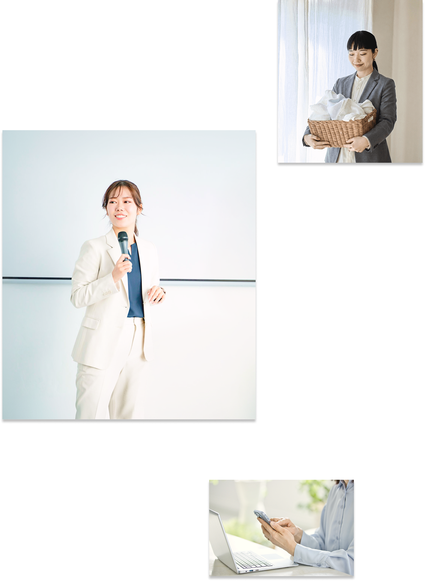片づけコンサルタントをしている様子